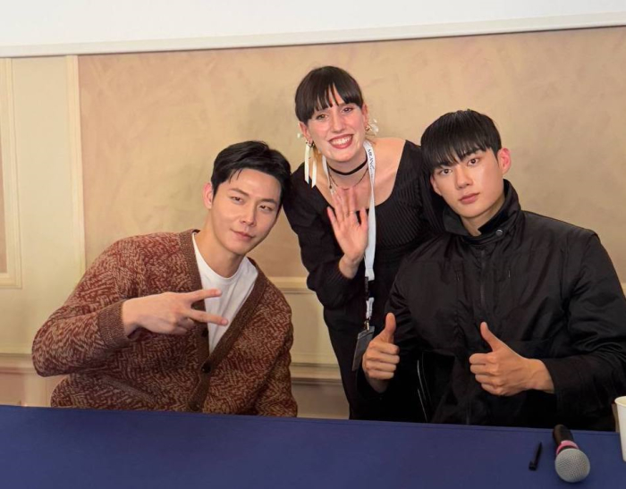 Conferenza stampa con gli ospiti dalla Corea del Sud